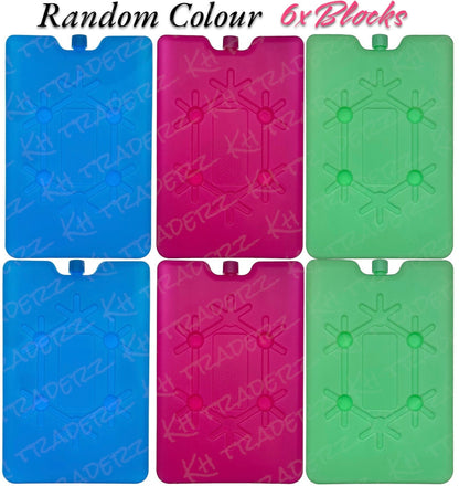 3X Freezer Blocks For Cool Cooler Bag Ice Packs For Lunch Box Picnic Reusable