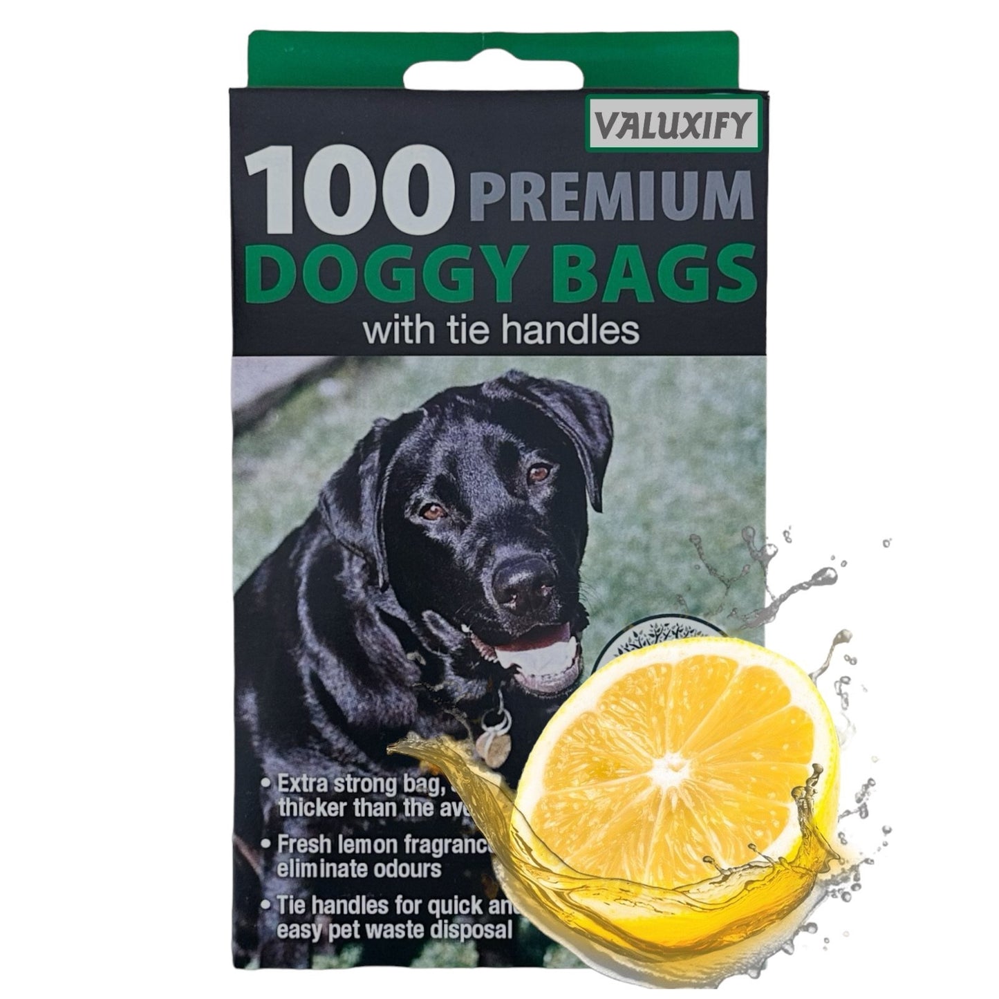 Tidzy Dog Waste Bags 1200 Pack – Strong Leak-Proof Poop Bags with Tie Handles, 26×29cm