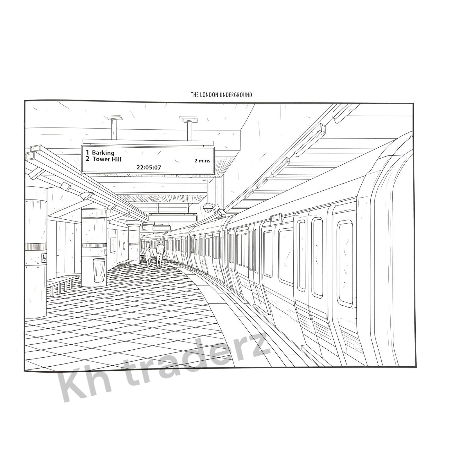 Famous Places London Colouring Book