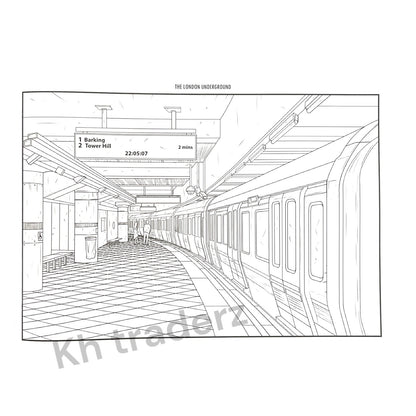 Famous Places London Colouring Book