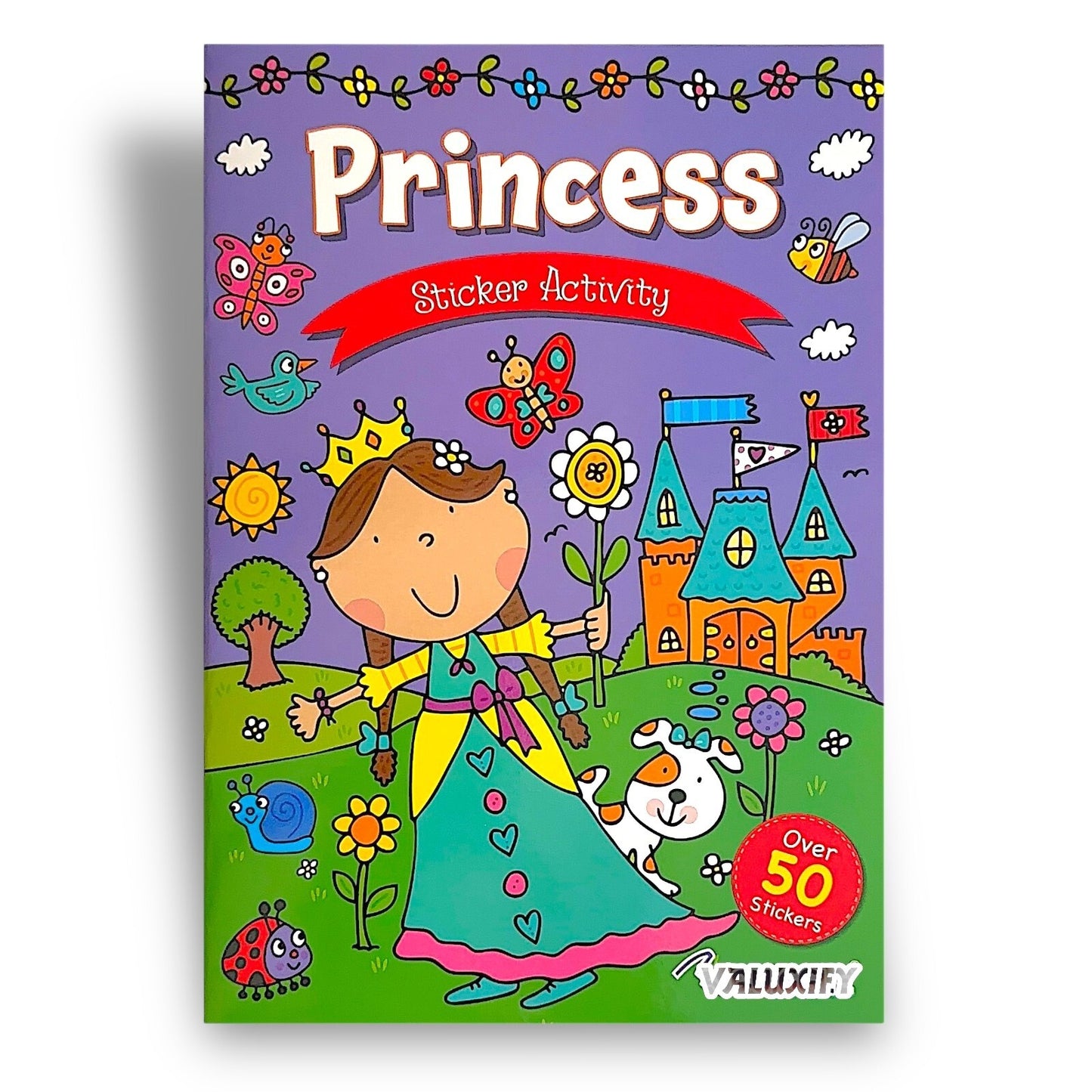 KIDS STICKER COLOURING BOOKS ACTIVITY BALLERINA UNICORN PIRATE OVER 50 STICKER