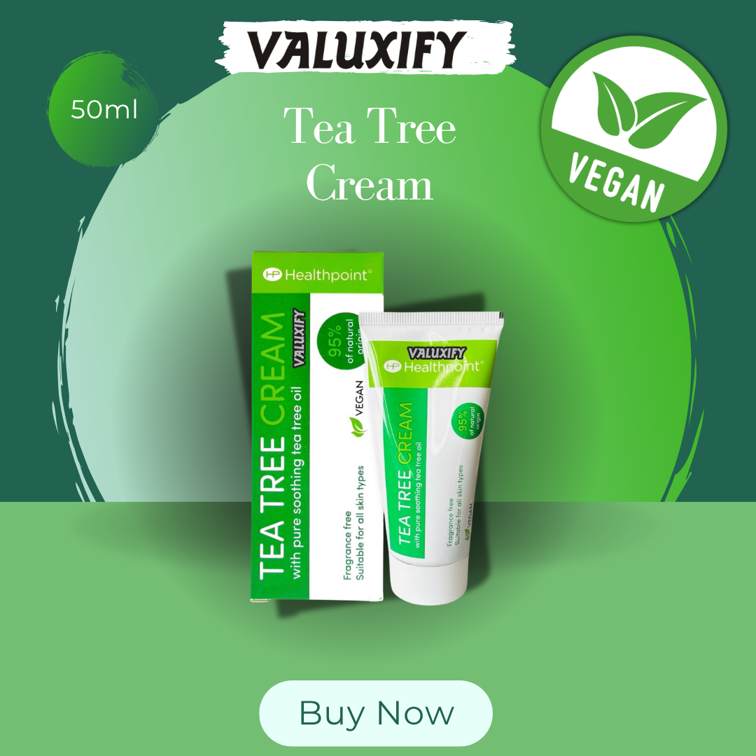 Tea Tree Cream  Natural Antiseptic Cream Gentle and Soothing 50ml Pack of 6