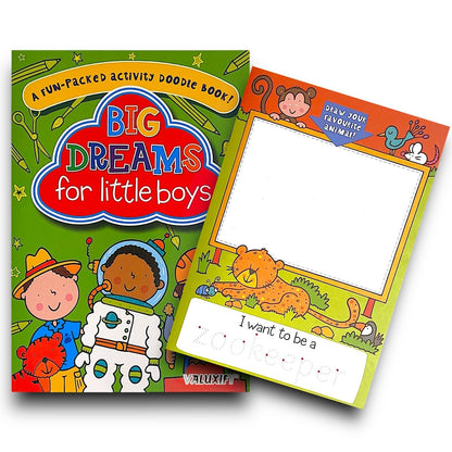 2 | Big Dreams Doodle Colouring Kids Activity Books Girls Boys Children Books