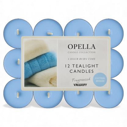 Opella scented tea lights pack of 12