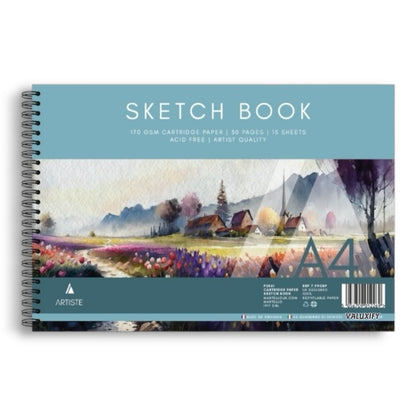 2  A4 Artist Sketch Book Spiral Artist Drawing Doodling Sketching Book Art Craft