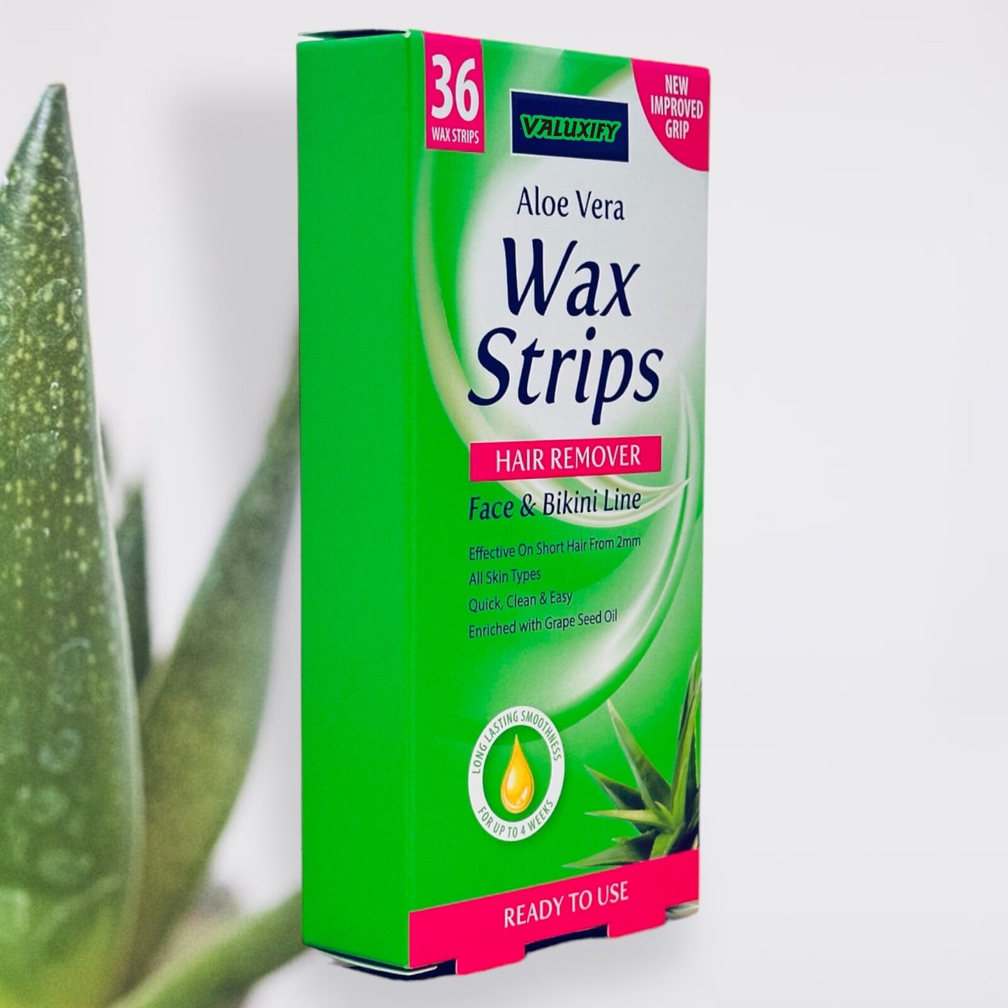 Face and Bikini Hair Removal Waxing Strips Ready to use Wax Beauty Formulas