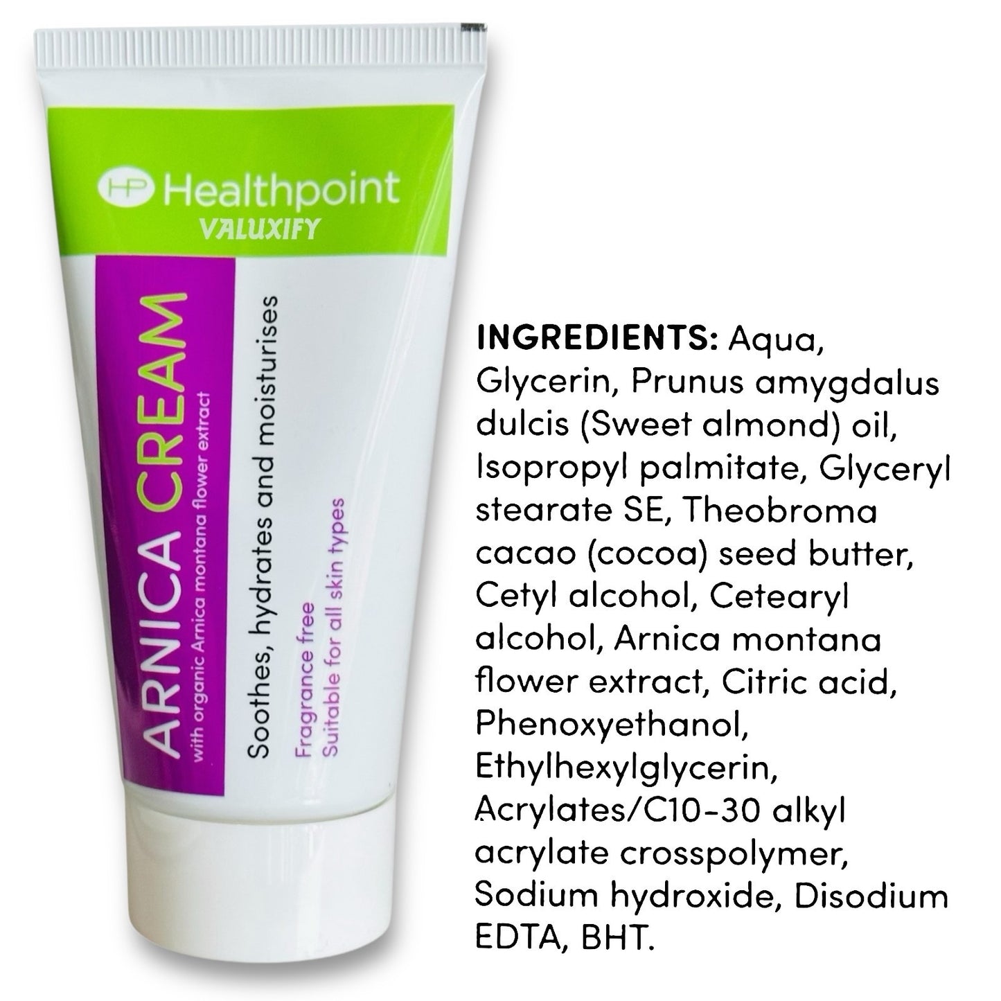 Healthpoint Arnica Cream 50ml Organic Arnica Montana Extract Fragrance Free