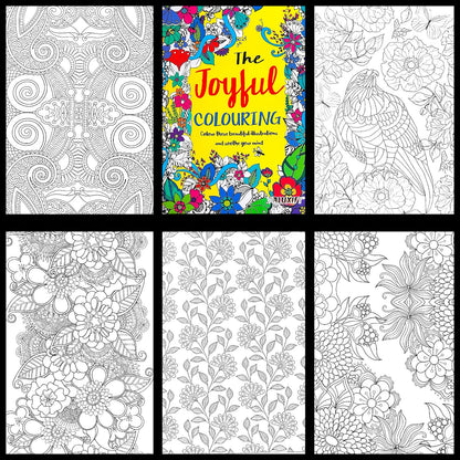 Adult Colouring Books Anti Stress Mind Relaxing Therapy Creative Peaceful Book