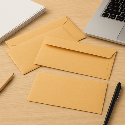 DL C6 Envelopes Peel and Seal White Manila Office Stationery Mailing Supplies