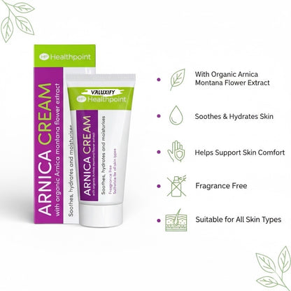 Healthpoint Arnica Cream 50ml Organic Arnica Montana Extract Fragrance Free