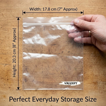 Resealable Food Bags Clear Reusable Storage Bags Freezer Sandwich Bags Strong