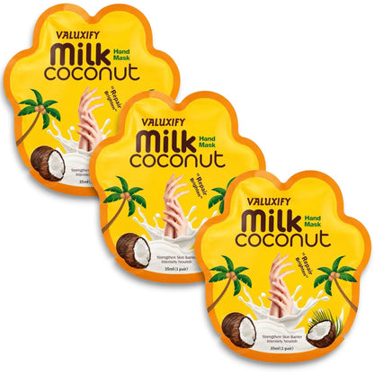 Milk Coconut Hand Mask Hydrating Moisturising Repair Dry Cracked Soft Hands