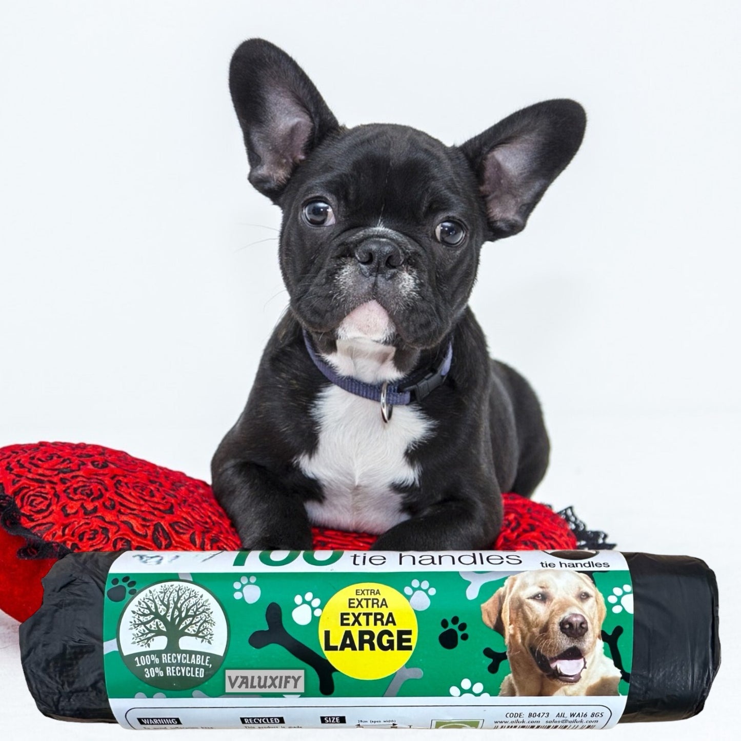 600x Dog Poo Bags Tie Handles Extra Large Extra Value Dog Poop Doggy Bags Rolls