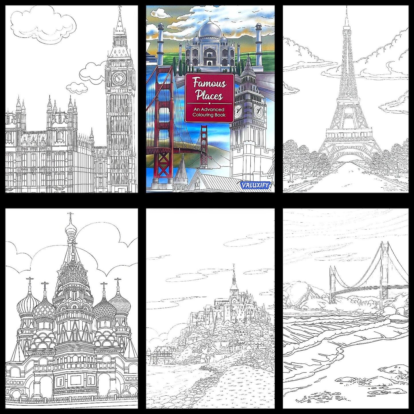 Adult & Teen Advanced Colouring Books – Stress Relief Art Therapy Patterns