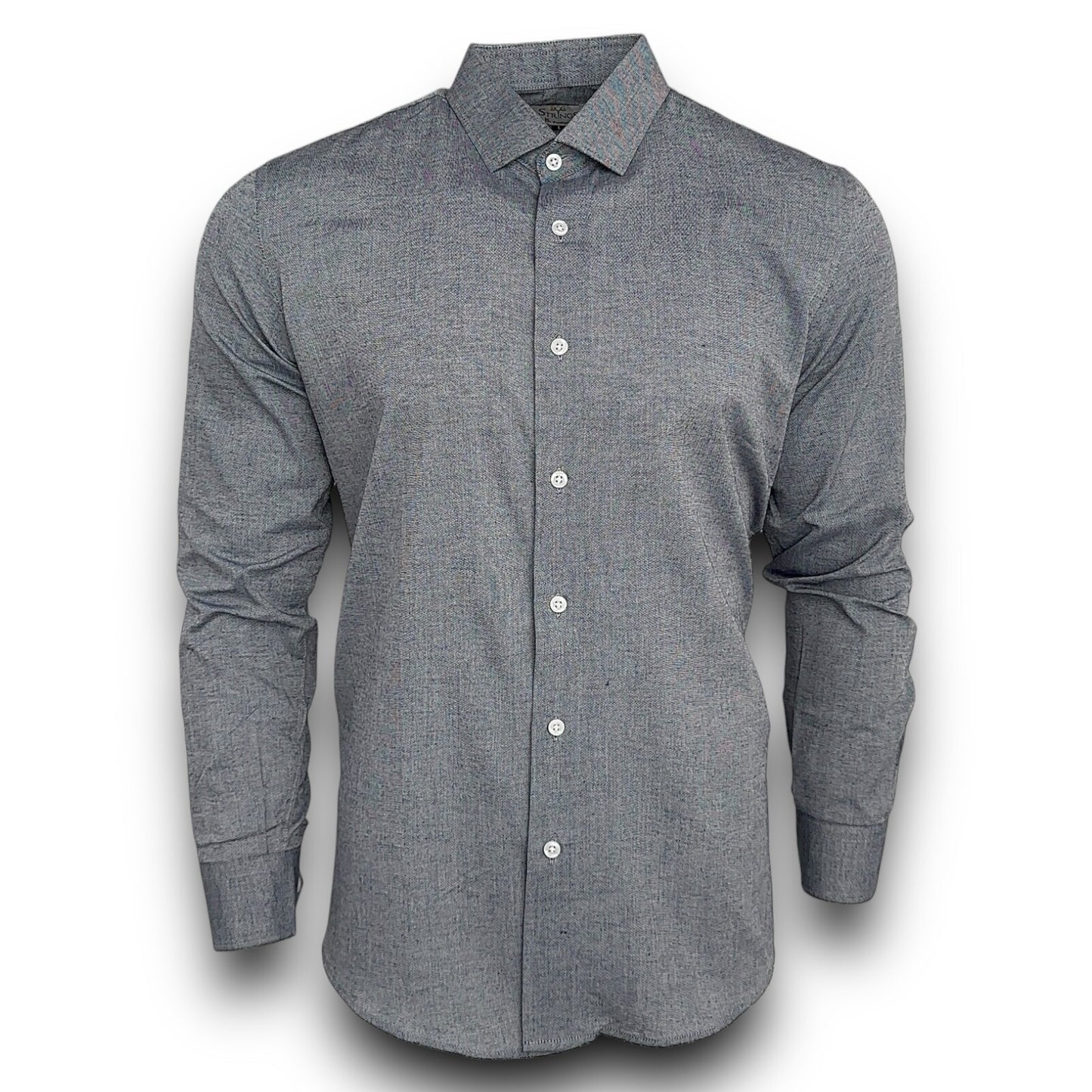 Men’s Slim Fit Shirt Long Sleeve Shirt Work Home Office Casual Formal Shirt