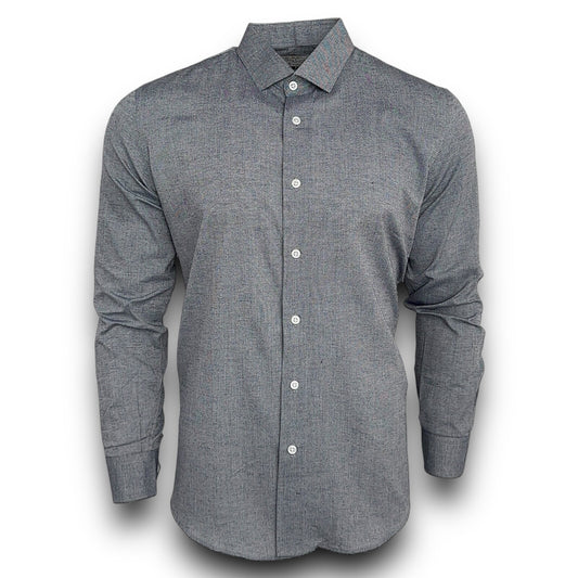Men’s Slim Fit Shirt Long Sleeve Shirt Work Home Office Casual Formal Shirt