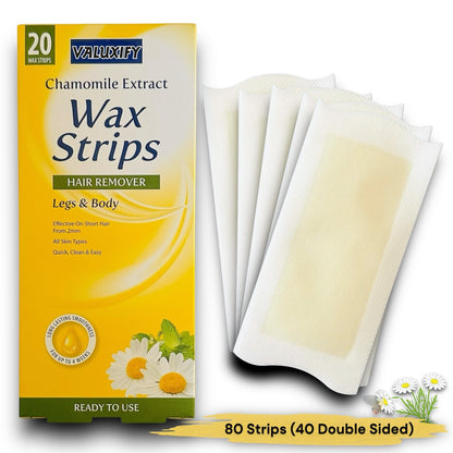 Wax Strips Waxing Leg and Body Bikini Chamomile  Wax Strips 1-100 wax Strips