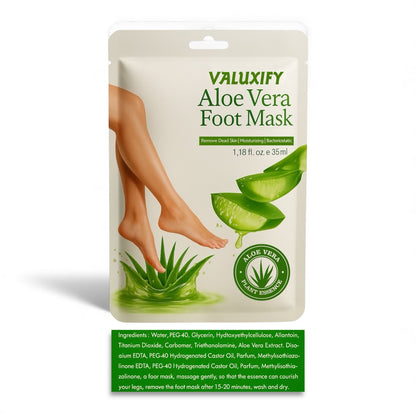 3x Aloe Vera Exfoliating Peel Off Foot Mask Remove Hard Dead Skin Sock Soft Feet
