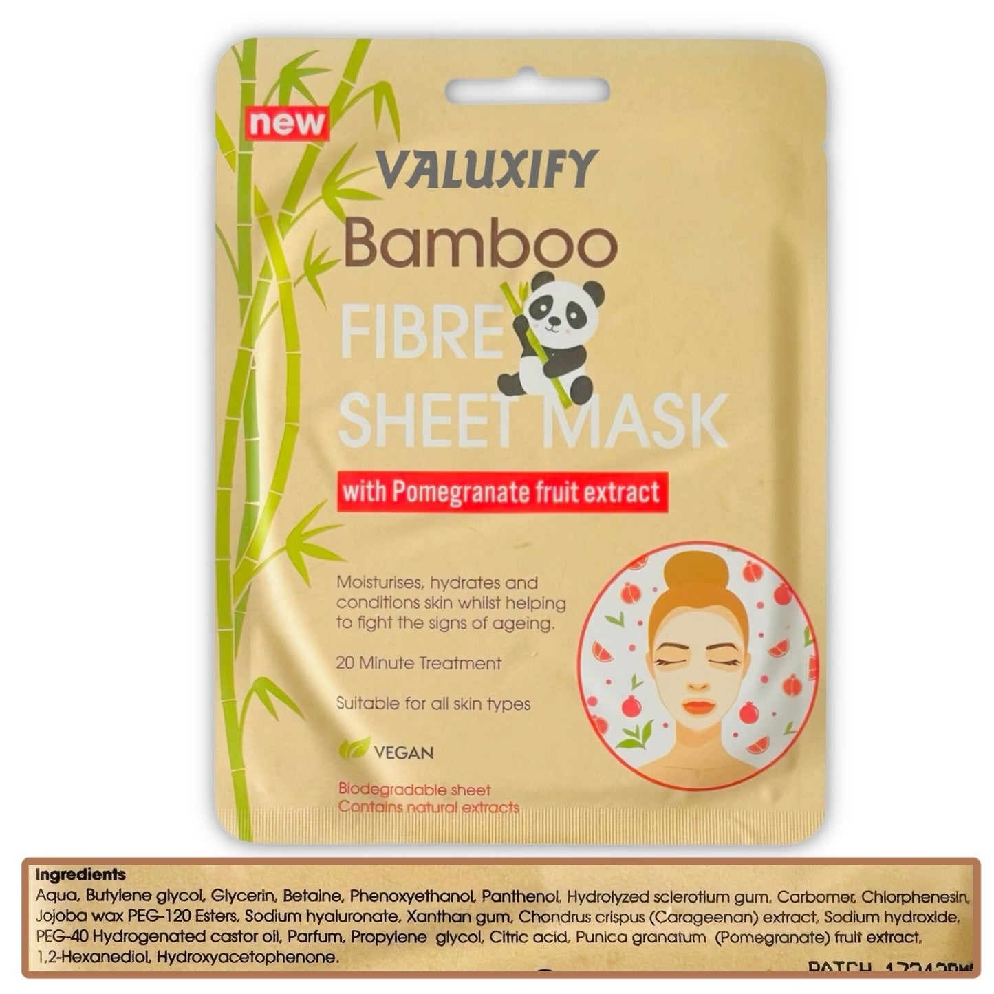 Derma v10 Moisturising Face Mask