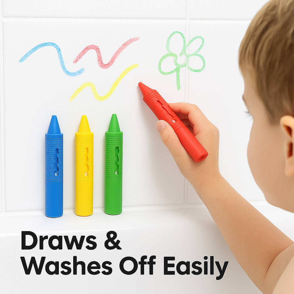 Cuddles Bath Crayons – 12 Pack, Assorted Colors