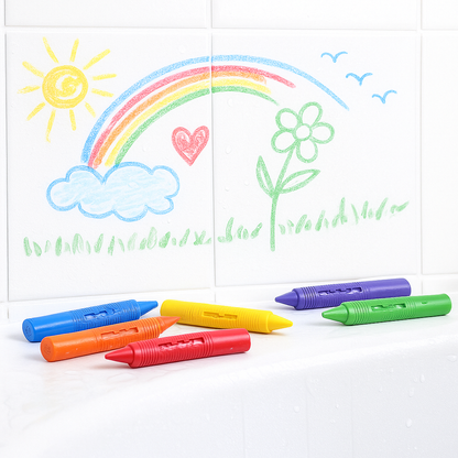 Cuddles Bath Crayons – 12 Pack, Assorted Colors