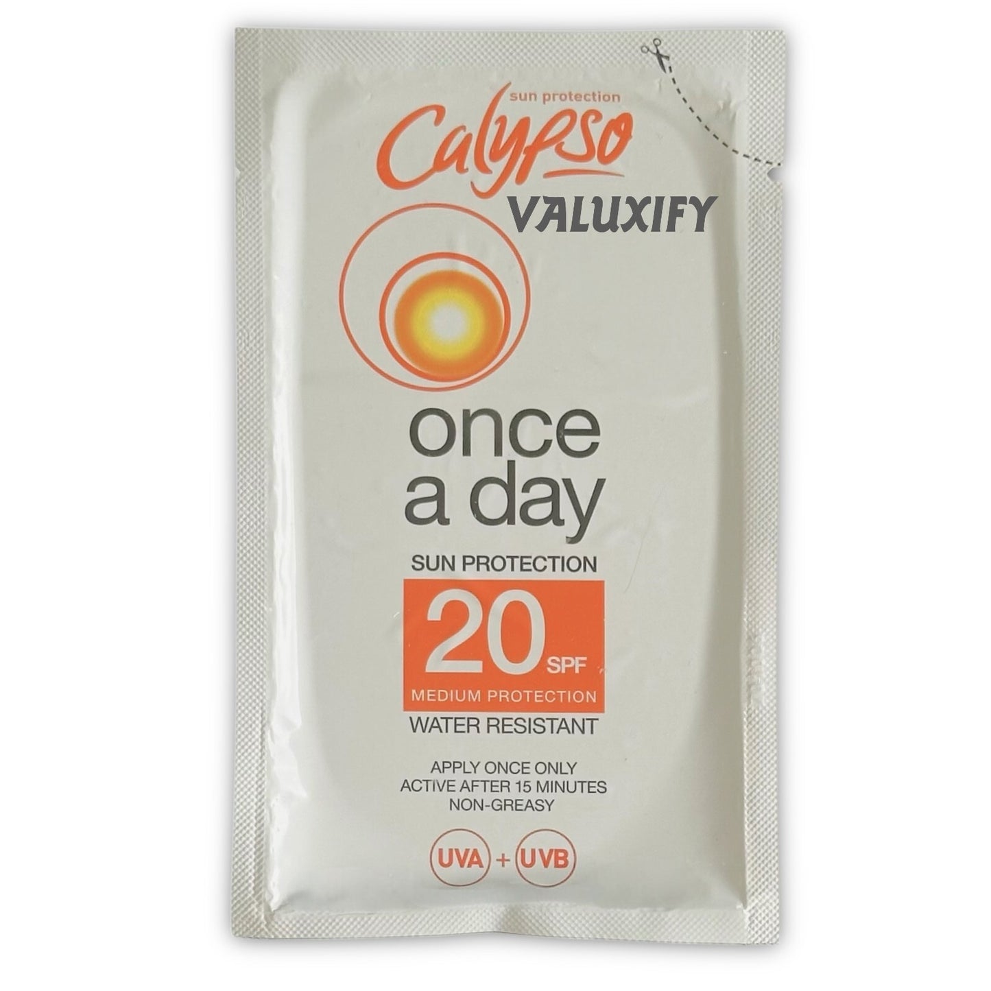 Calypso Once a Day Sun Protection Lotion Sachet with SPF 20 40ml