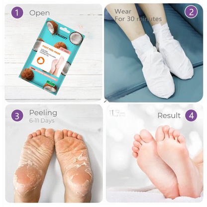 Derma v10 Moisturising Exfoliating Foot Mask