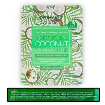 Derma v10 Moisturising Face Mask