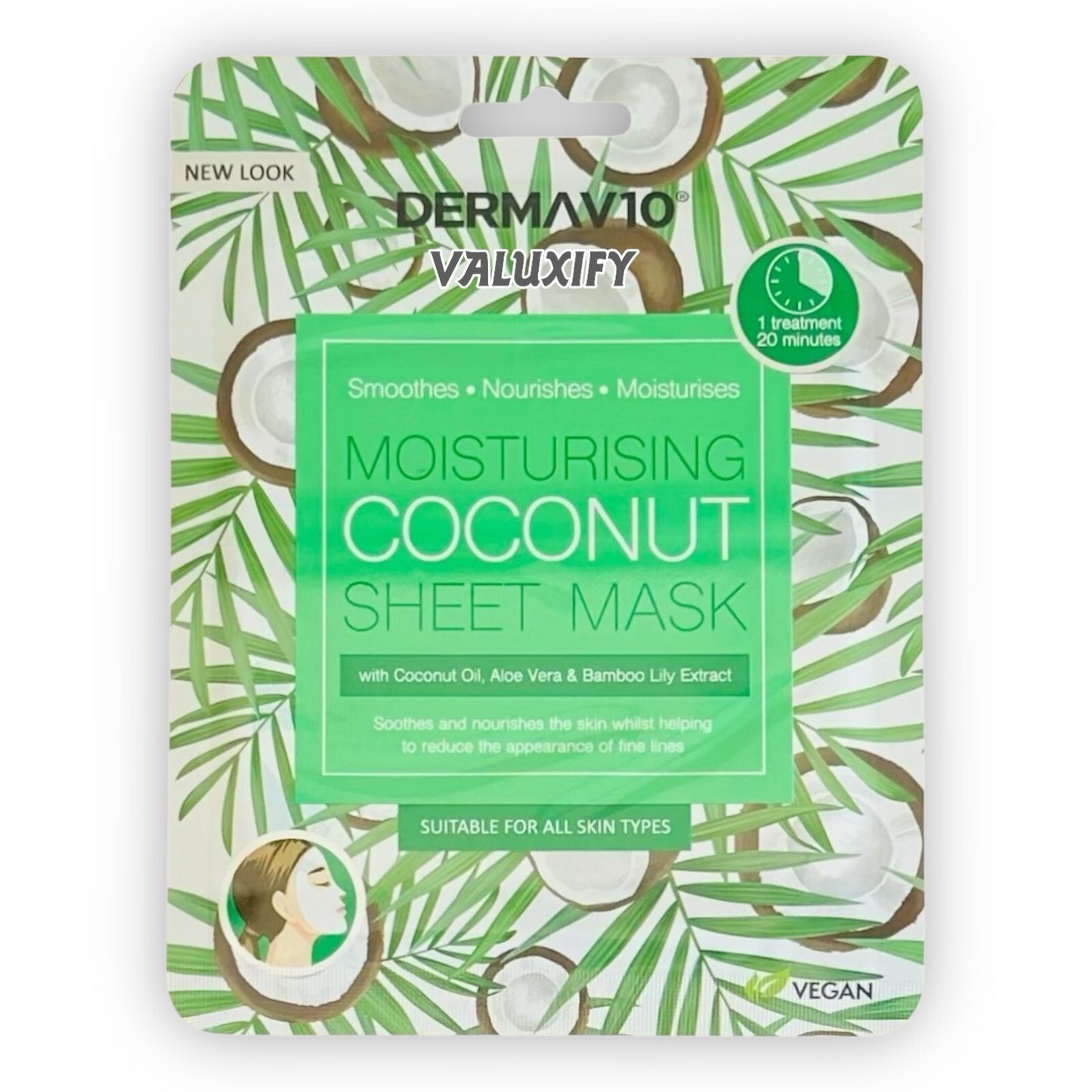 Derma v10 Moisturising Face Mask