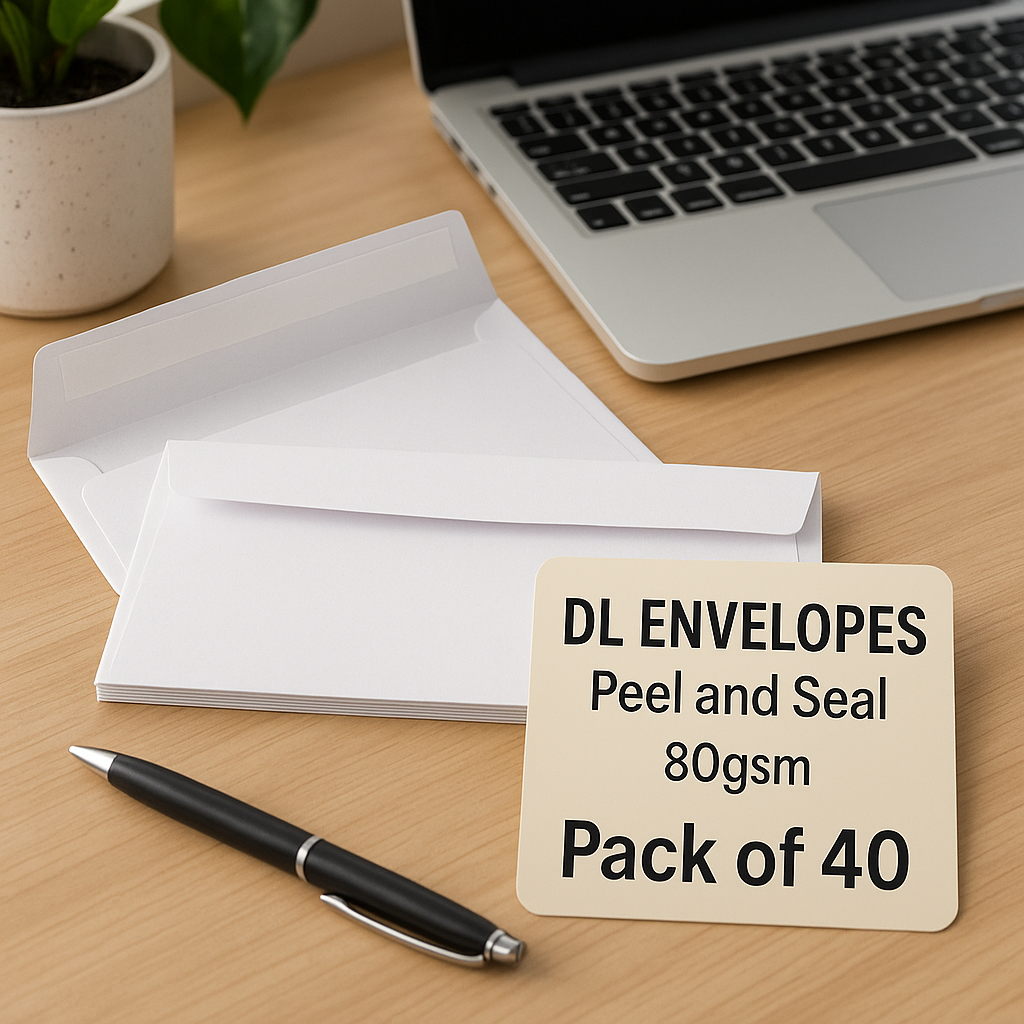 40 | DL White Envelope Peel And Seal Plain 110mm X 220mm