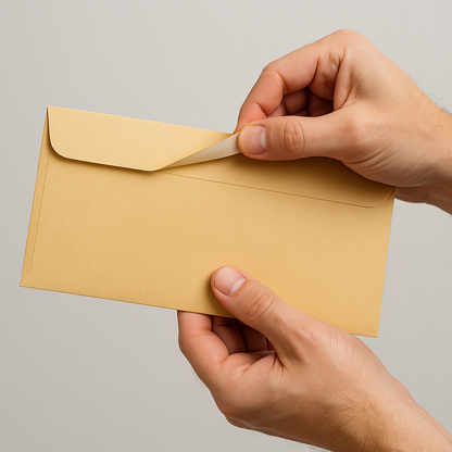 40 | DL Manila Envelopes Peel and Seal 70gsm 110mm X 220mm