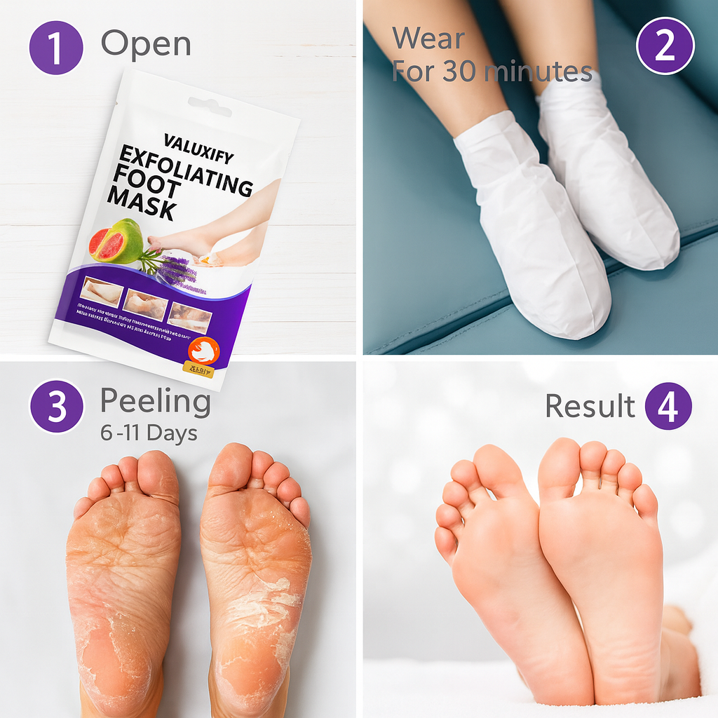 1 Lavender Exfoliating  Foot Peel Socks