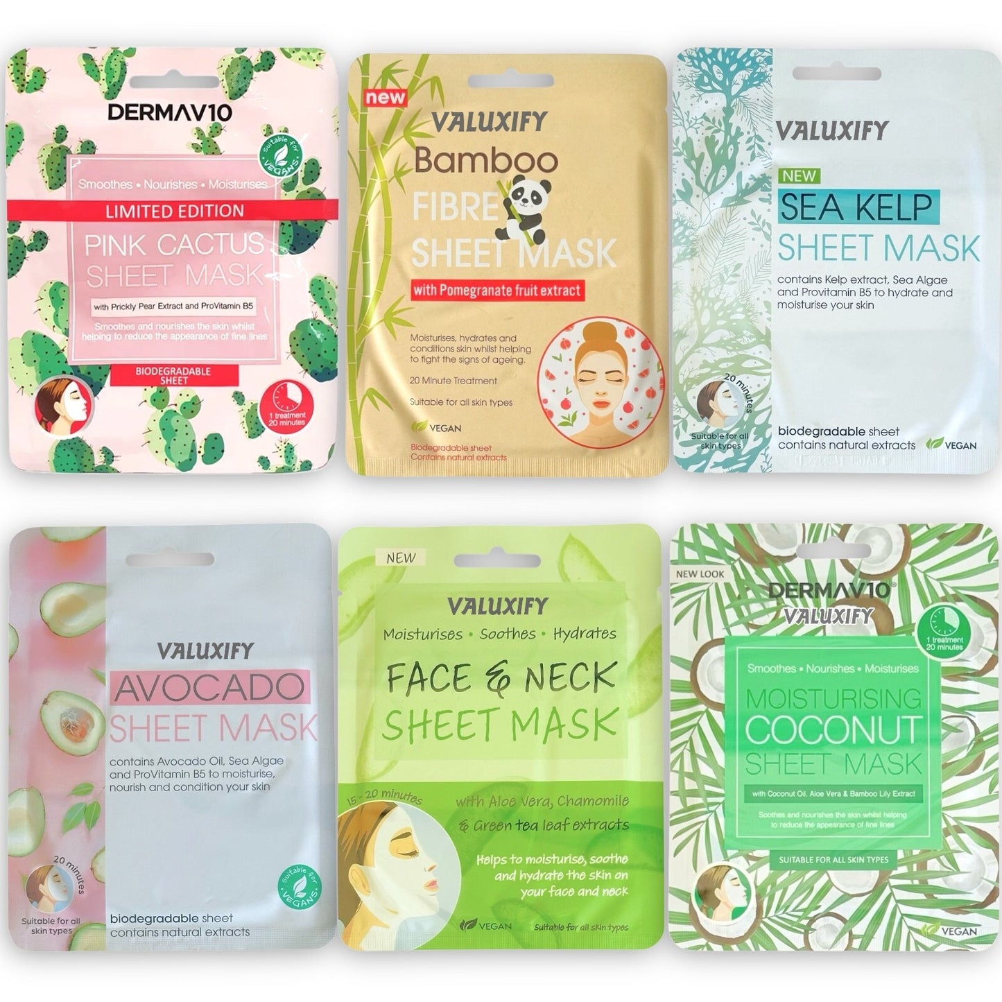 Derma v10 Moisturising Face Mask
