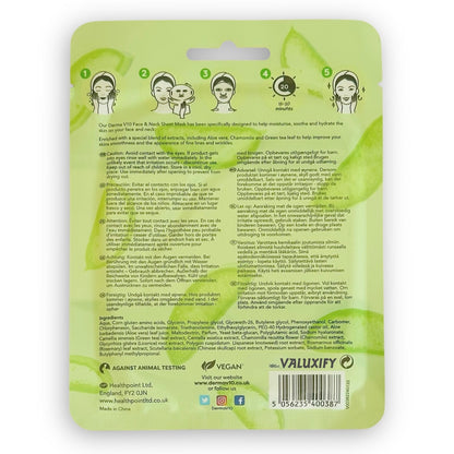 Derma v10 Moisturising Face Mask