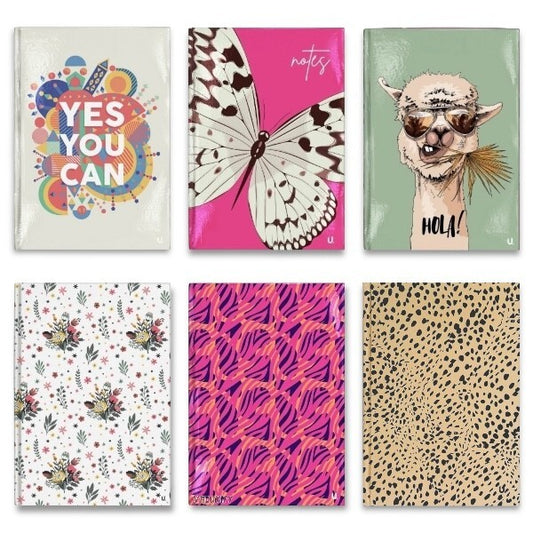 a5 hardback lined notebook 140 pages 54gsm premium office diary journal book
