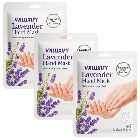 3x Lavender Hand Mask Gloves