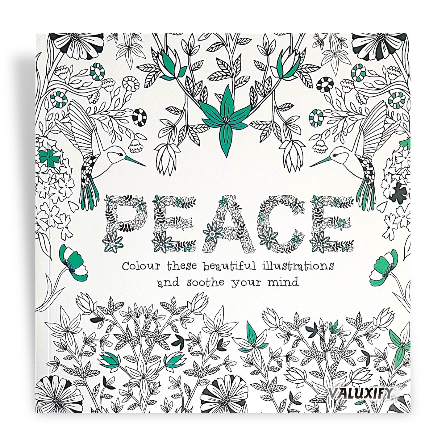Adult Anti Stress Colouring Book Happy Love Mindfulness Tranquil Relaxing Colour