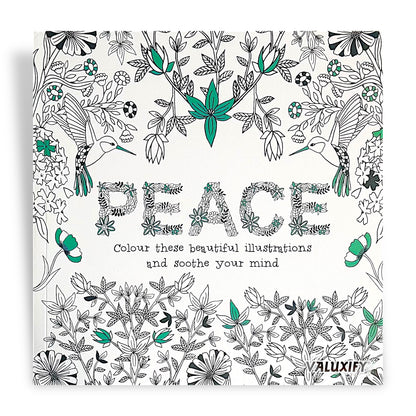 Adult Anti Stress Colouring Book Happy Love Mindfulness Tranquil Relaxing Colour