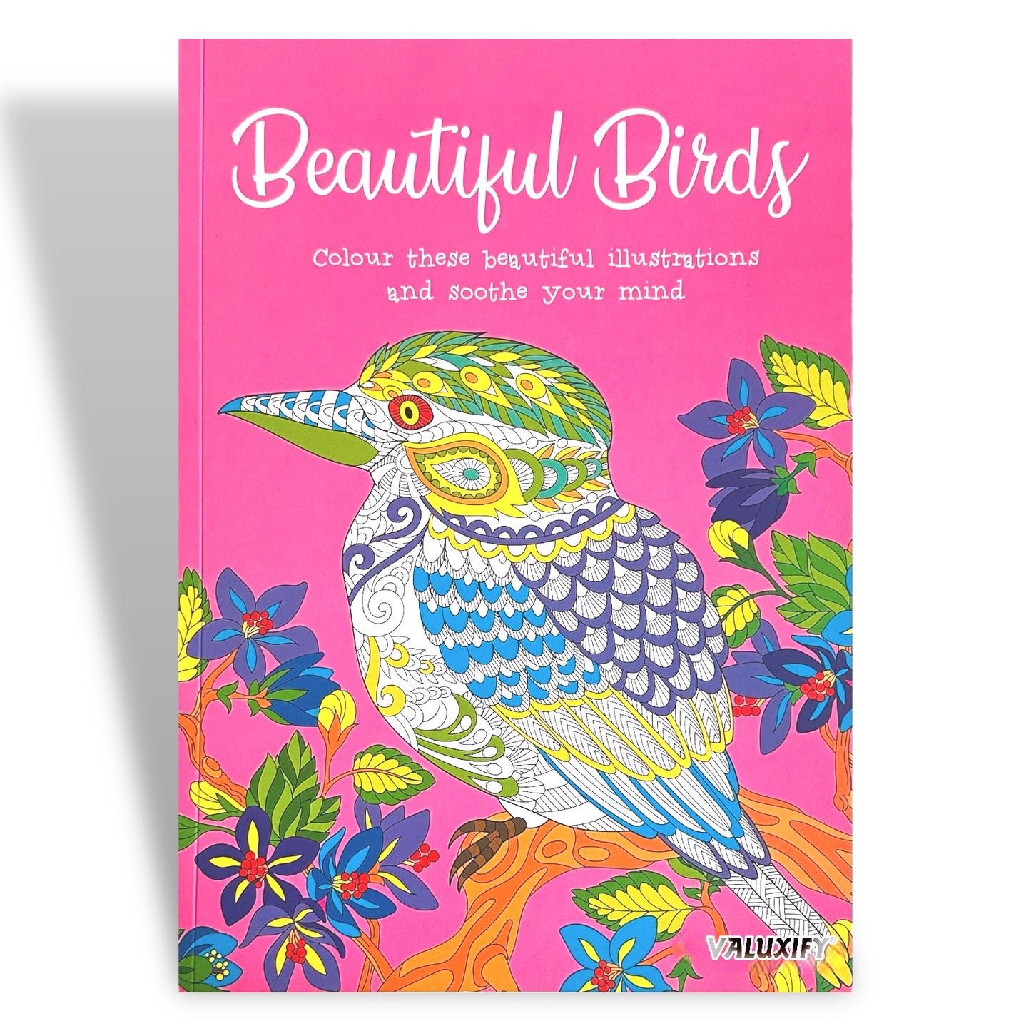 Adult Anti Stress Colouring Book Animals Birds Butterflies Jungle Ocean Colour