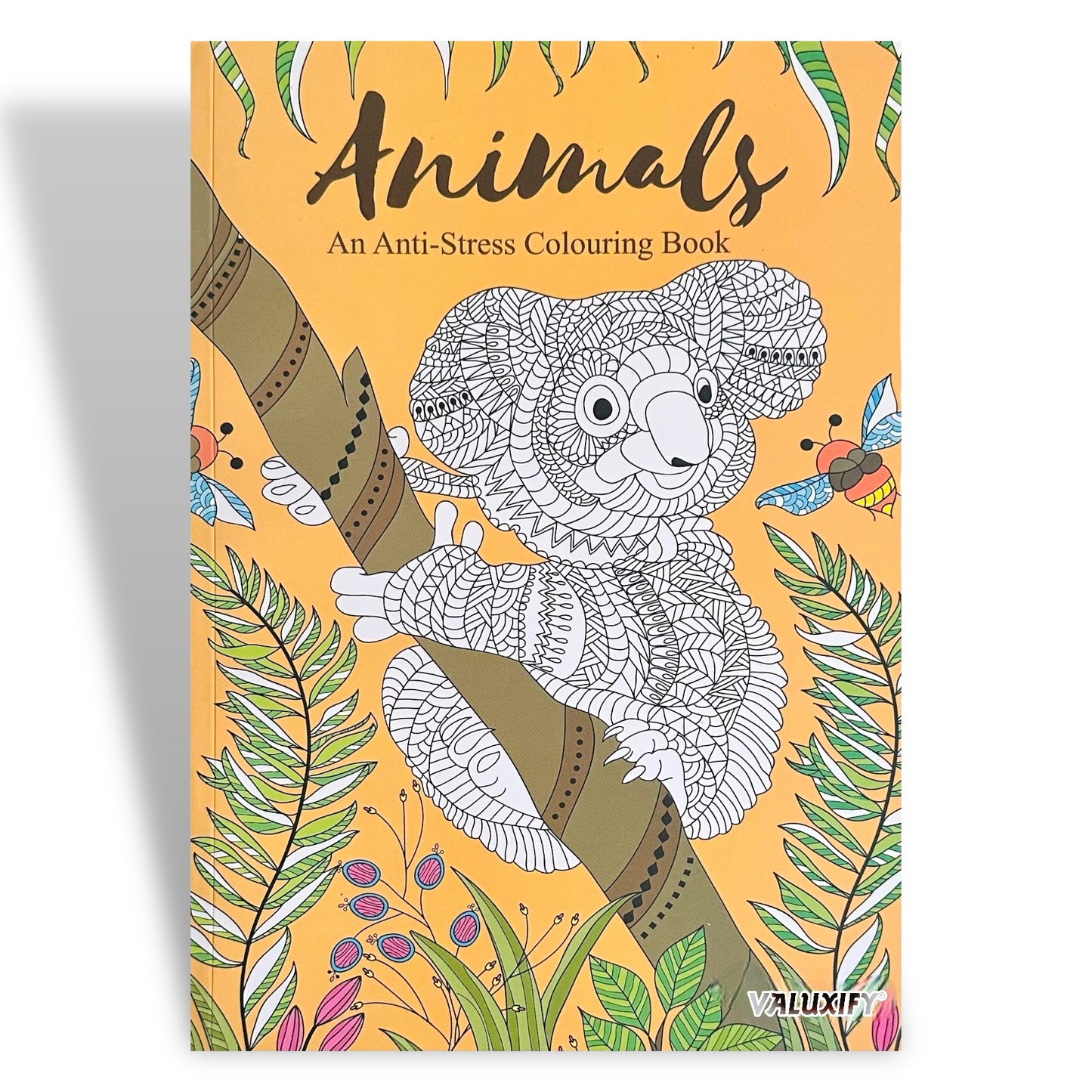 Adult Anti Stress Colouring Book Animals Birds Butterflies Jungle Ocean Colour