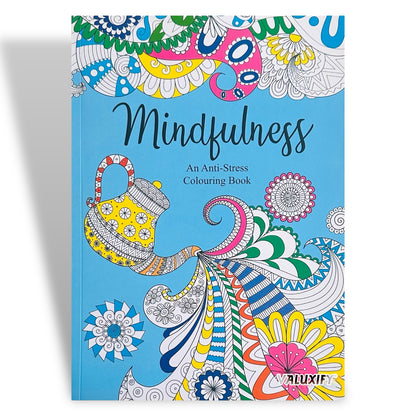 Adult Anti Stress Colouring Book Flowers Patterns Zen Doodle Mindfulness Floral