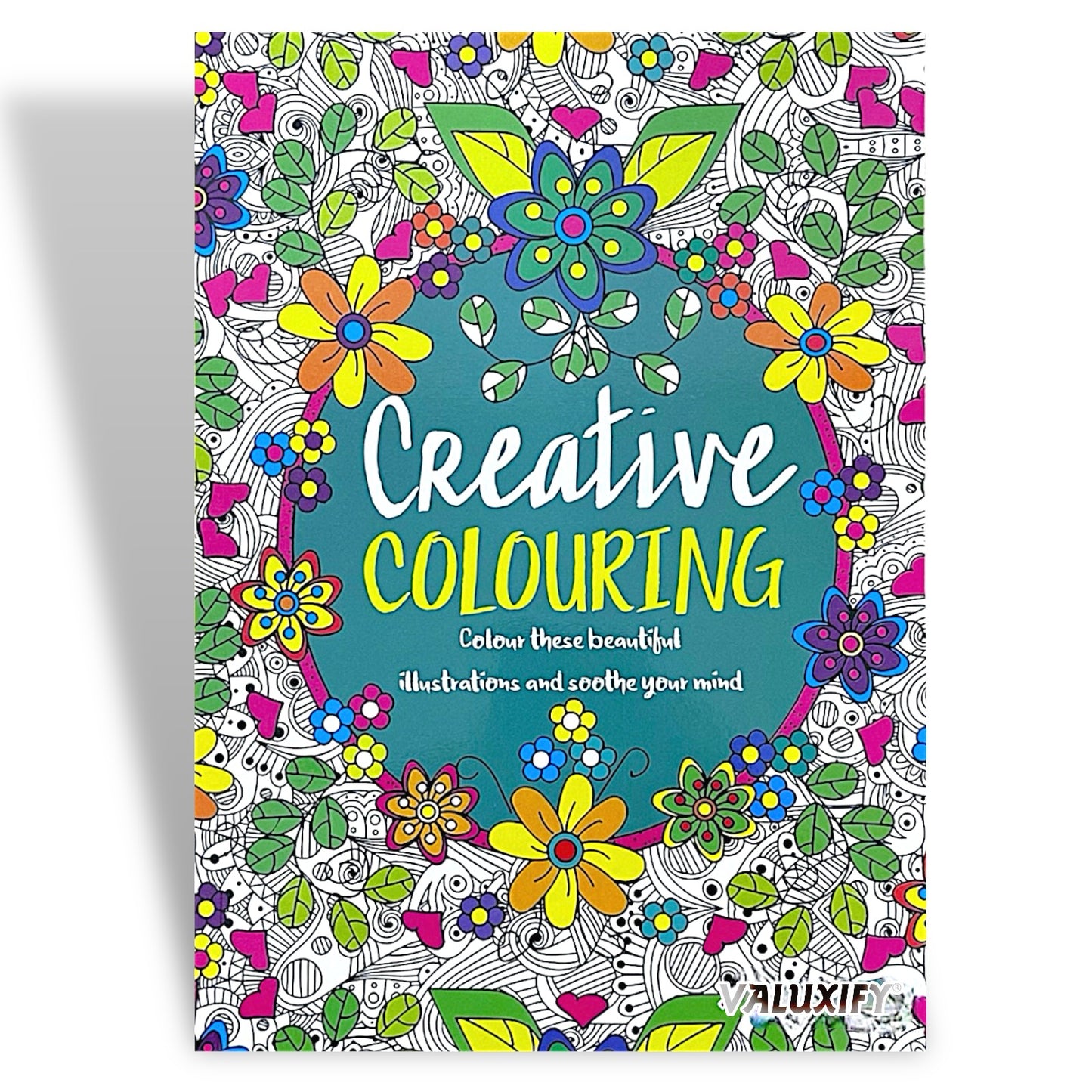 Adult Colouring Books Anti Stress Mind Relaxing Therapy Creative Peaceful Book