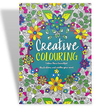 Adult Colouring Books Anti Stress Mind Relaxing Therapy Creative Peaceful Book