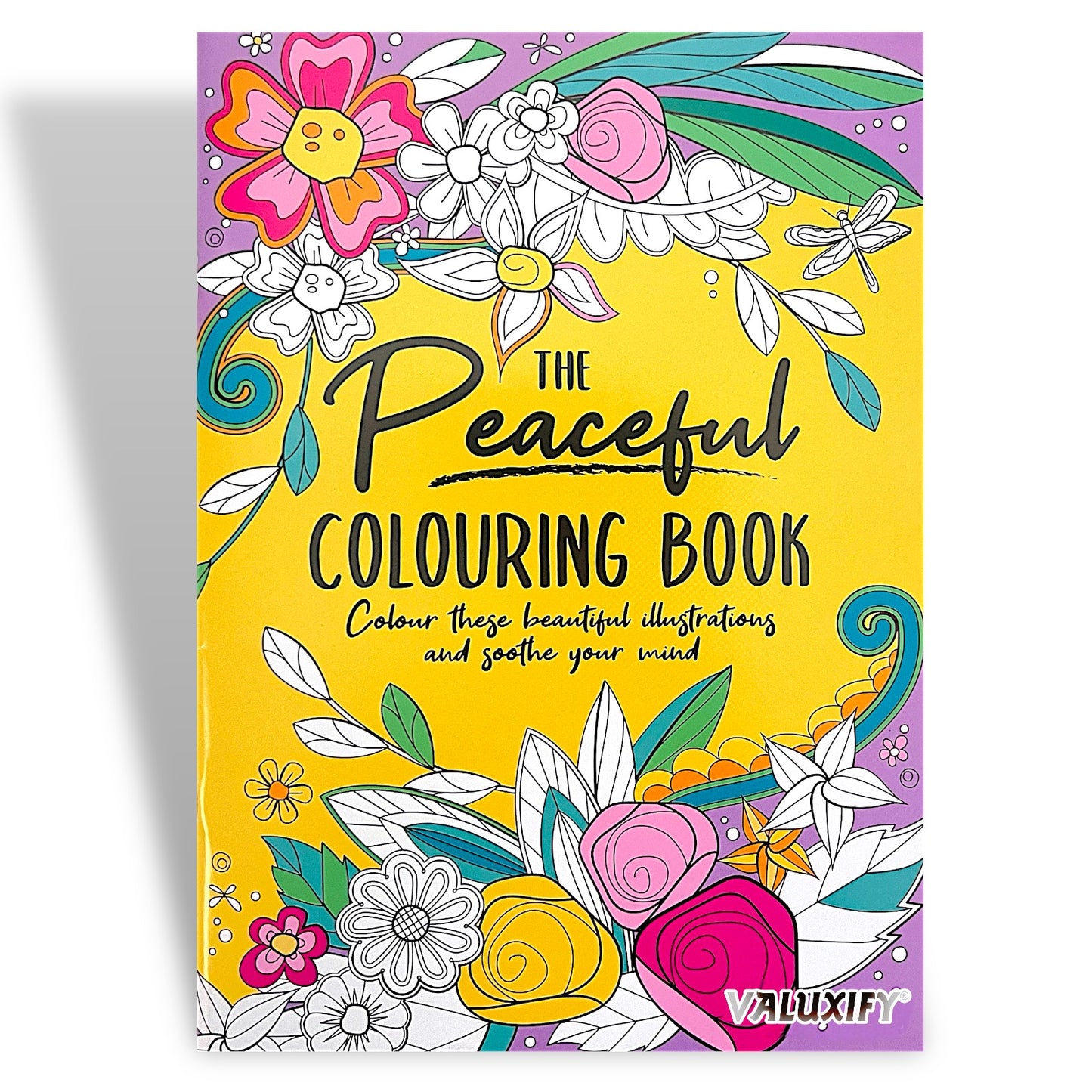 Adult Colouring Books Anti Stress Mind Relaxing Therapy Creative Peaceful Book