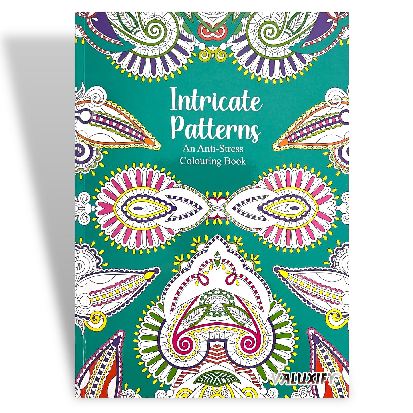 Adult Anti Stress Colouring Book Flowers Patterns Zen Doodle Mindfulness Floral
