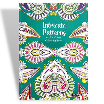 Adult Anti Stress Colouring Book Flowers Patterns Zen Doodle Mindfulness Floral