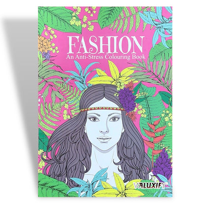 Adult Anti Stress Colouring Book Fashion Love Inspirational Quotes Word Search