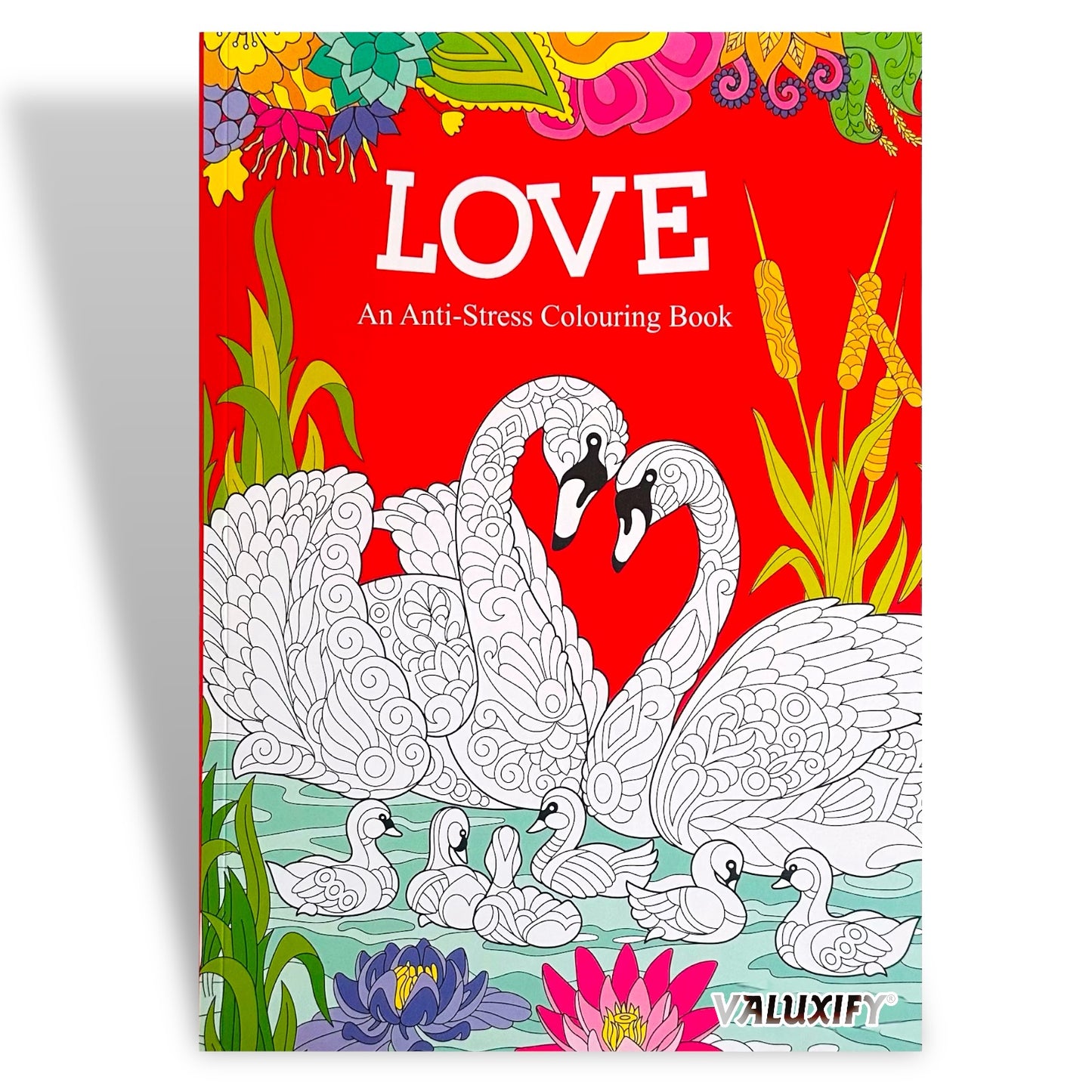 Adult Anti Stress Colouring Book Fashion Love Inspirational Quotes Word Search