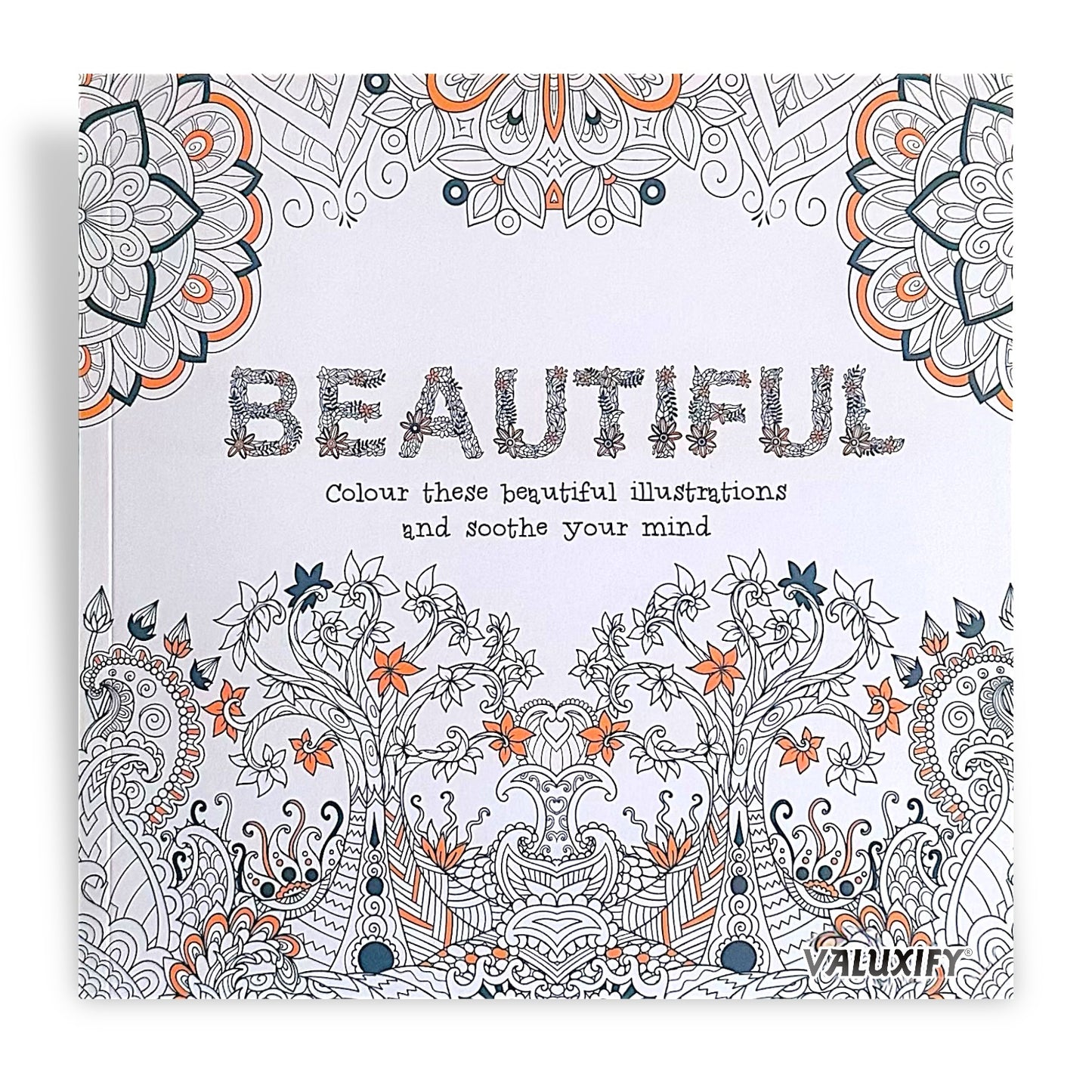 Adult Anti Stress Colouring Book Happy Love Mindfulness Tranquil Relaxing Colour
