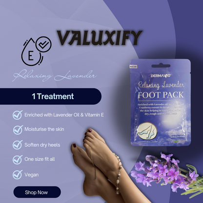 Derma v10 Moisturising Exfoliating Foot Mask
